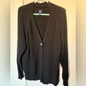GAP Classic Black Knit Cardigan XXL